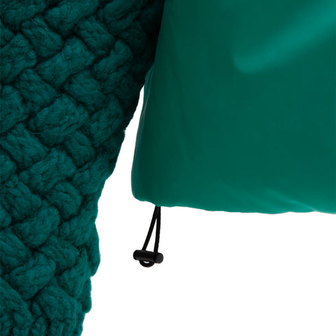 Bonsai Knit Mix Puffer Jacket Green OT008 Degli Uberti